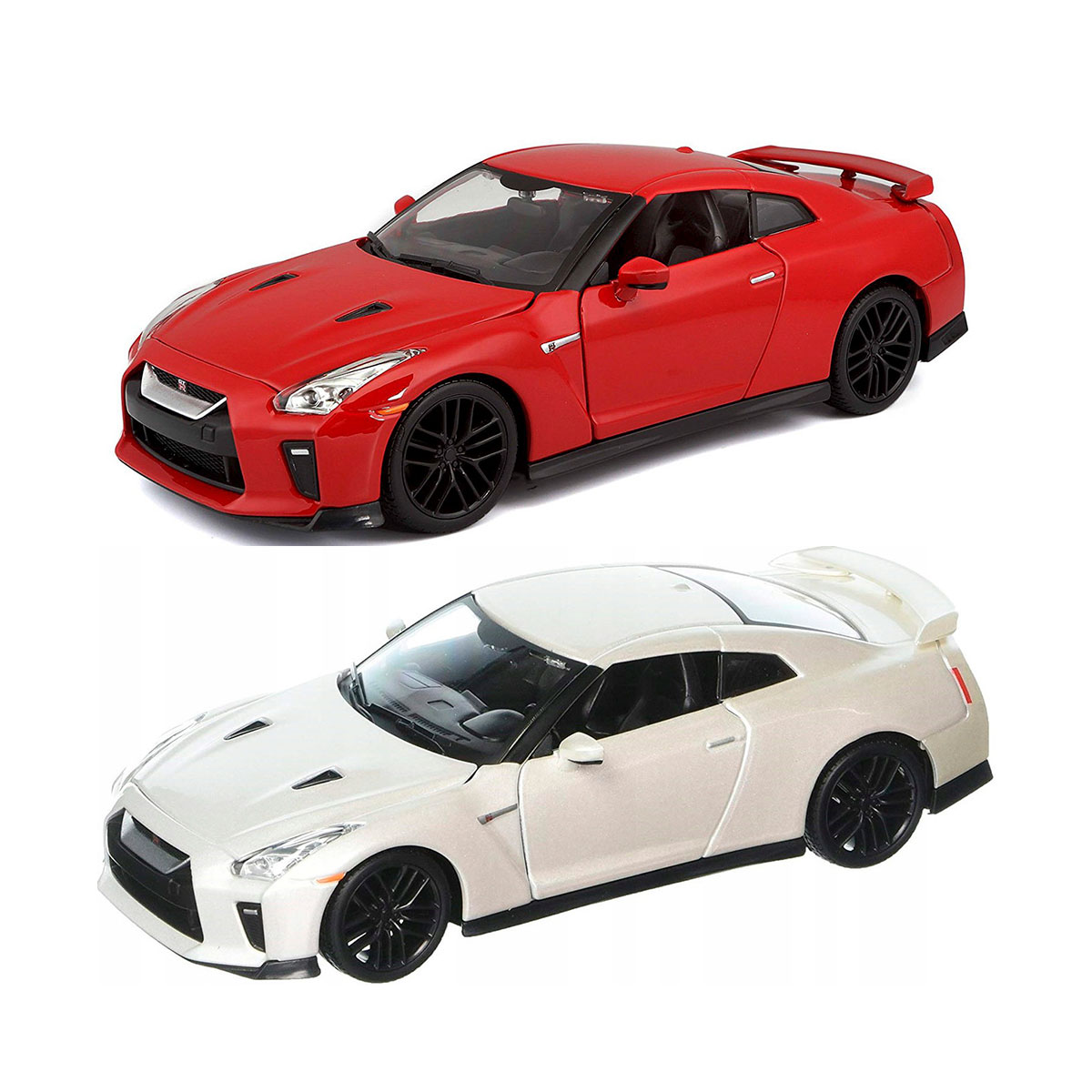 Автомодель Nissan GT-R Bburago 1:24 металева з дверцятами — превʼю 1