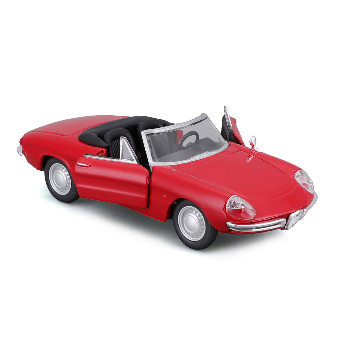 Автомодель Bburago Alfa Romeo Spider 1966 червона 1:32 — превʼю 5