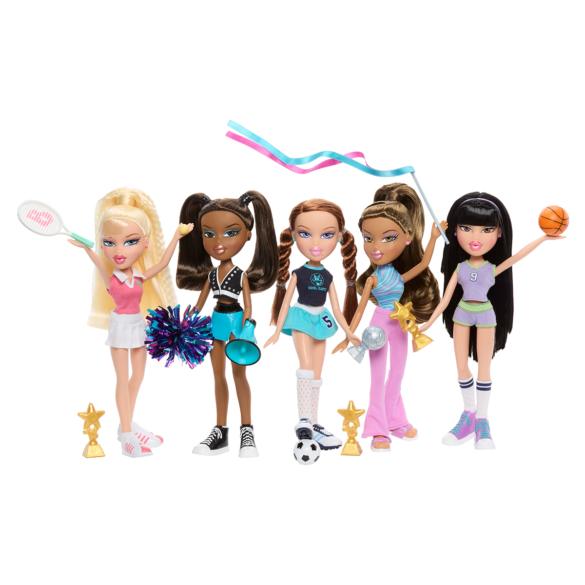 Ігровий набір баскетболістка Джейд Bratz Play Sportz 29 см чорне волосся — превʼю 7