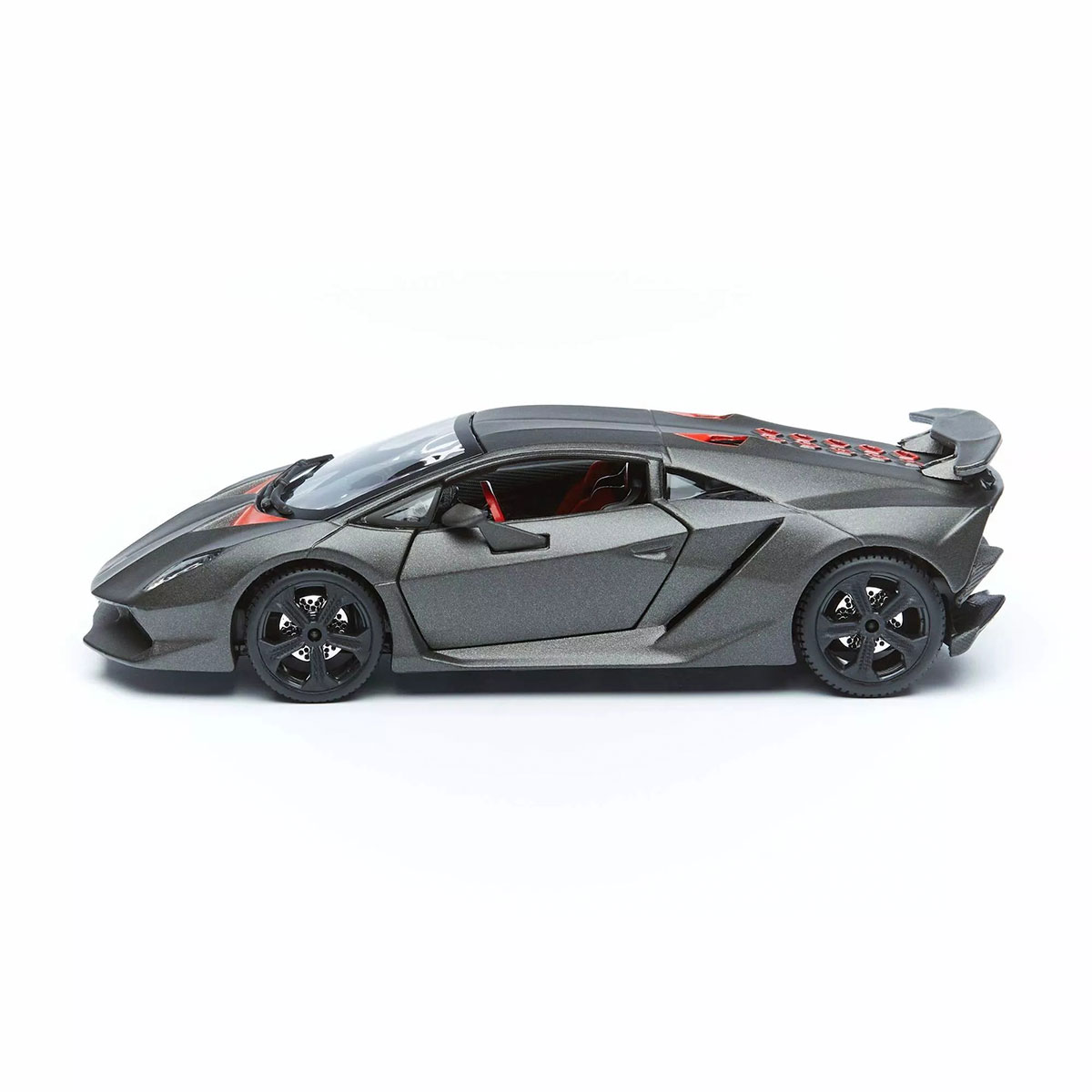 Автомодель Bburago Lamborghini Sesto Elemento 1:24 сірий металік — превʼю 5