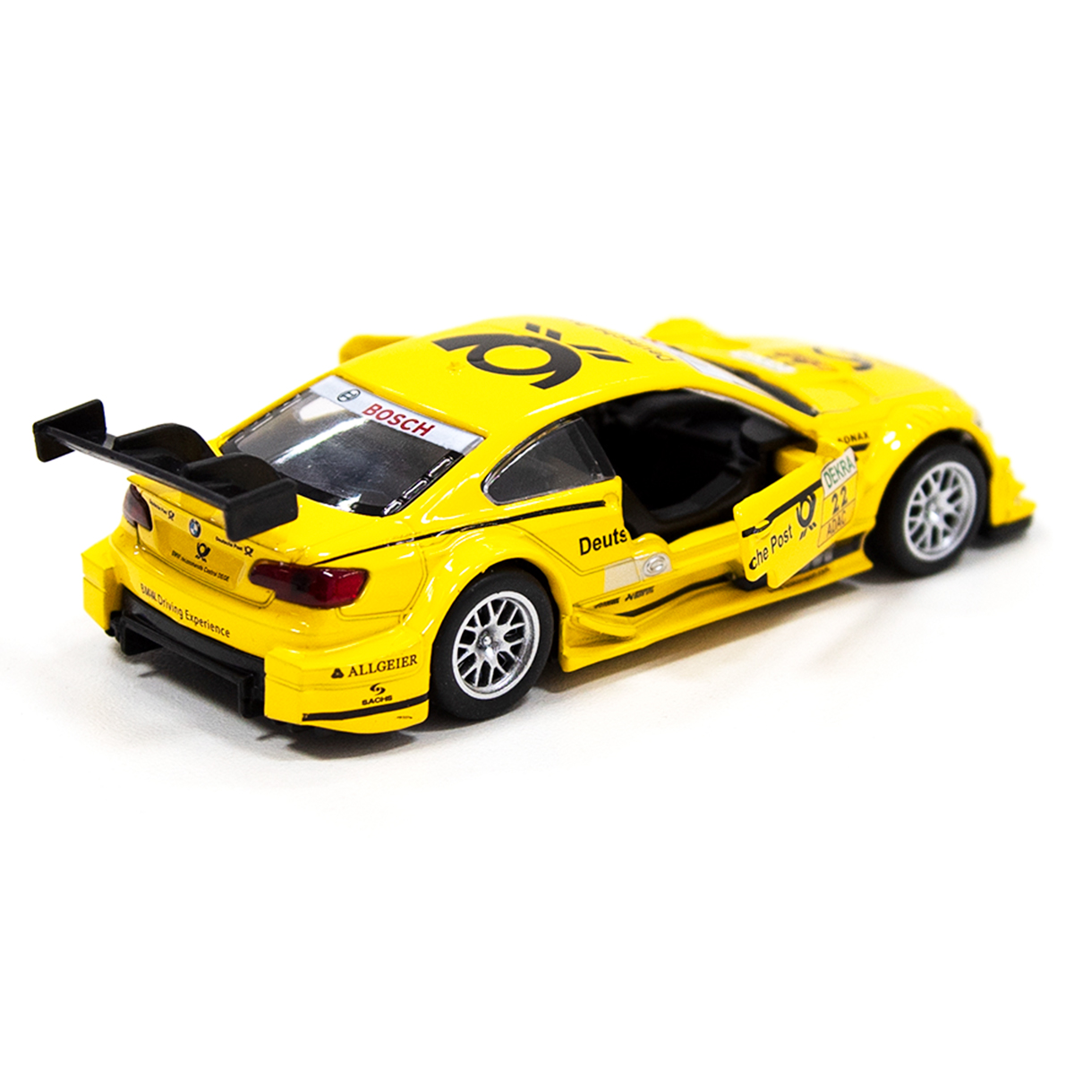 Автомодель Techno Drive BMW M3 DTM металева жовта — превʼю 12