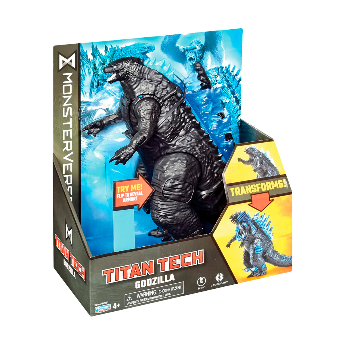 Фігурка Godzilla vs Kong Titan Tech Ґодзілла 20 см з трансформацією — превʼю 7