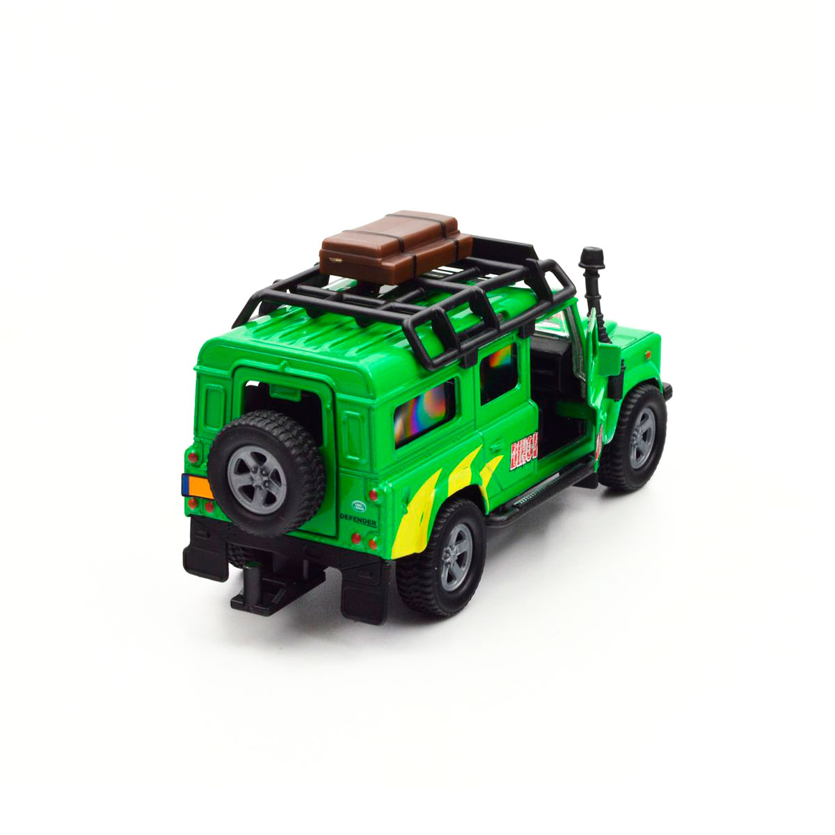 Ігровий набір Land Rover з причепом і динозавром TechnoDrive металевий 29 см — превʼю 13