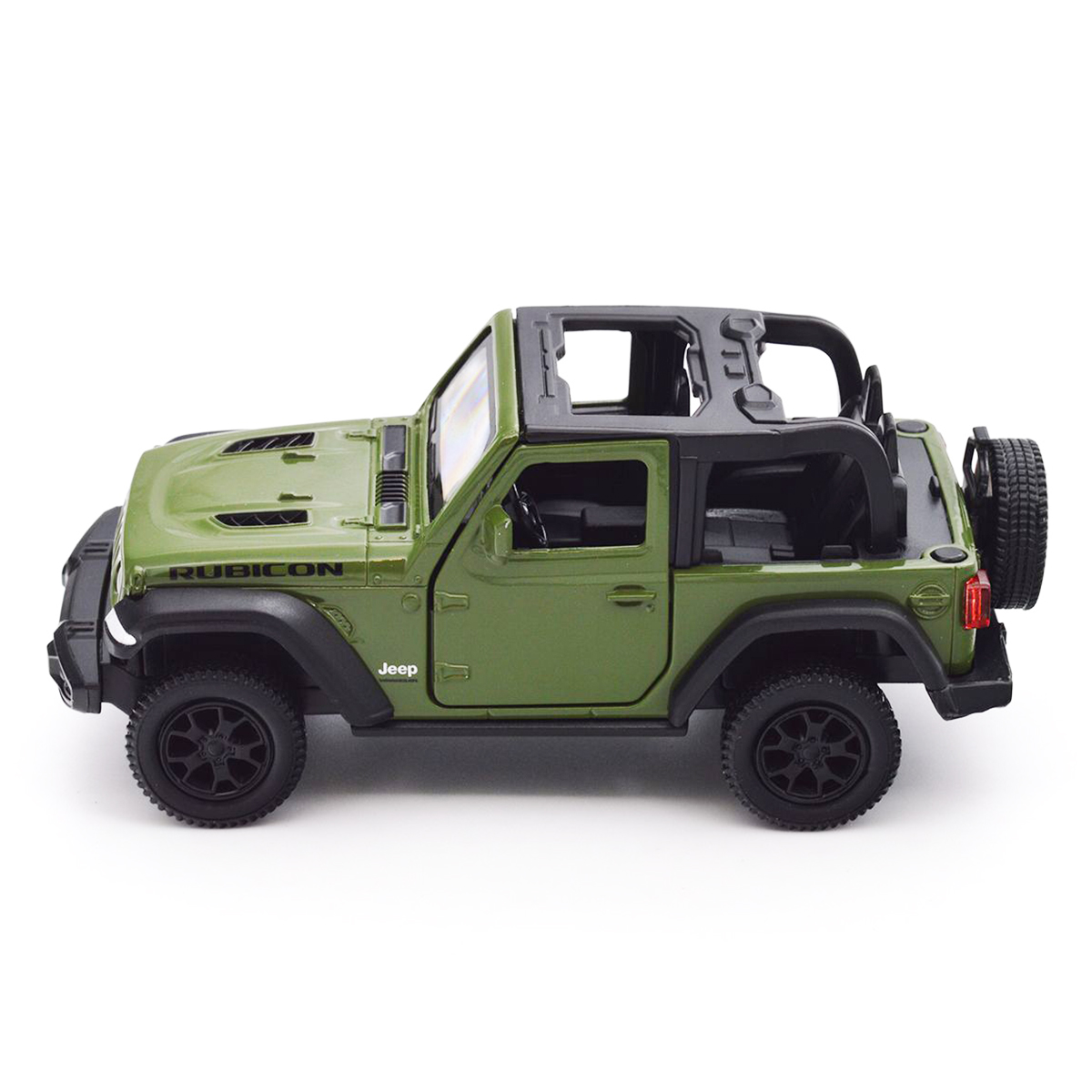 Автомодель Jeep Wrangler Rubicon 2021 Techno Drive 1:32 металева Зелена — превʼю 4