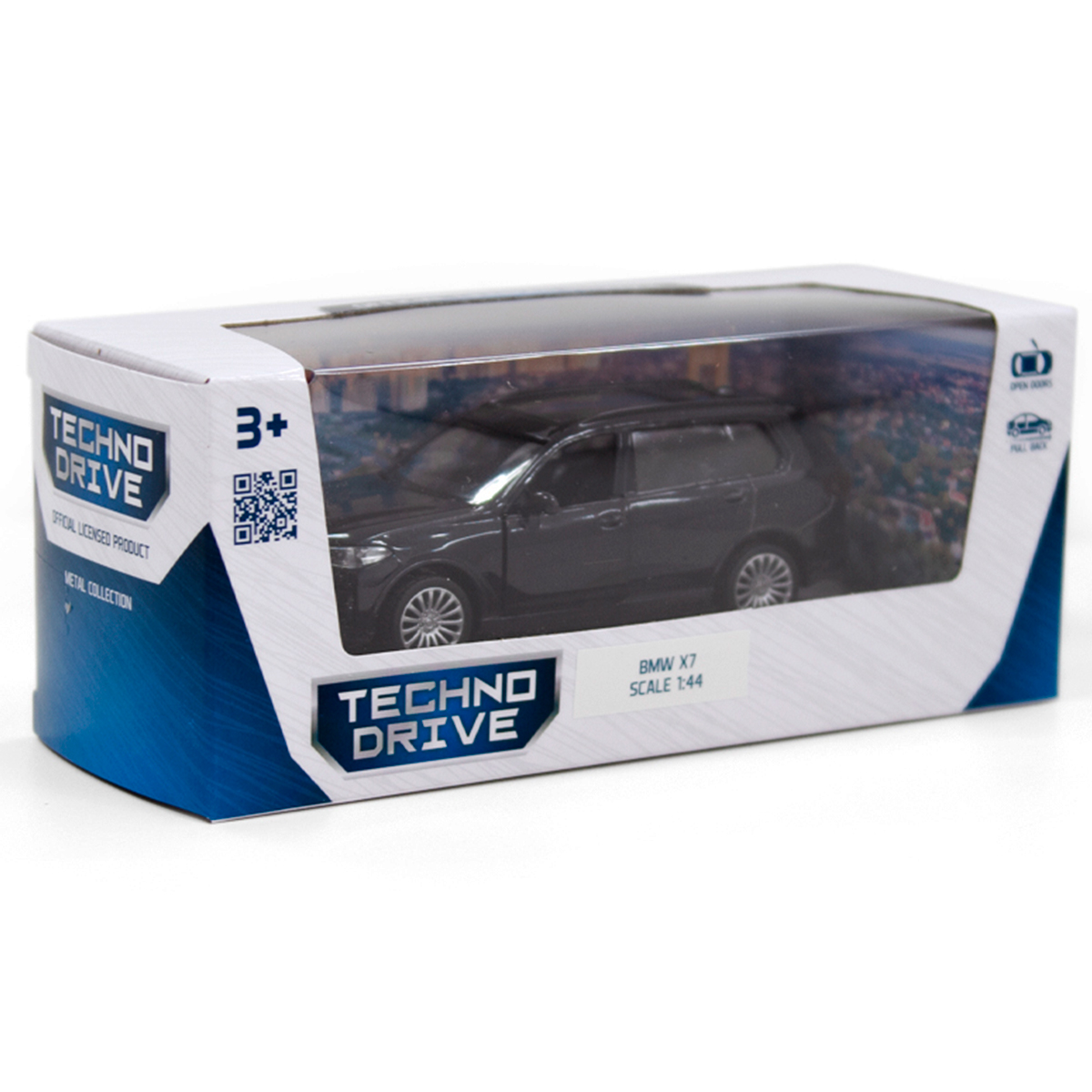 Автомодель BMW X7 Techno Drive металева Чорна — превʼю 4