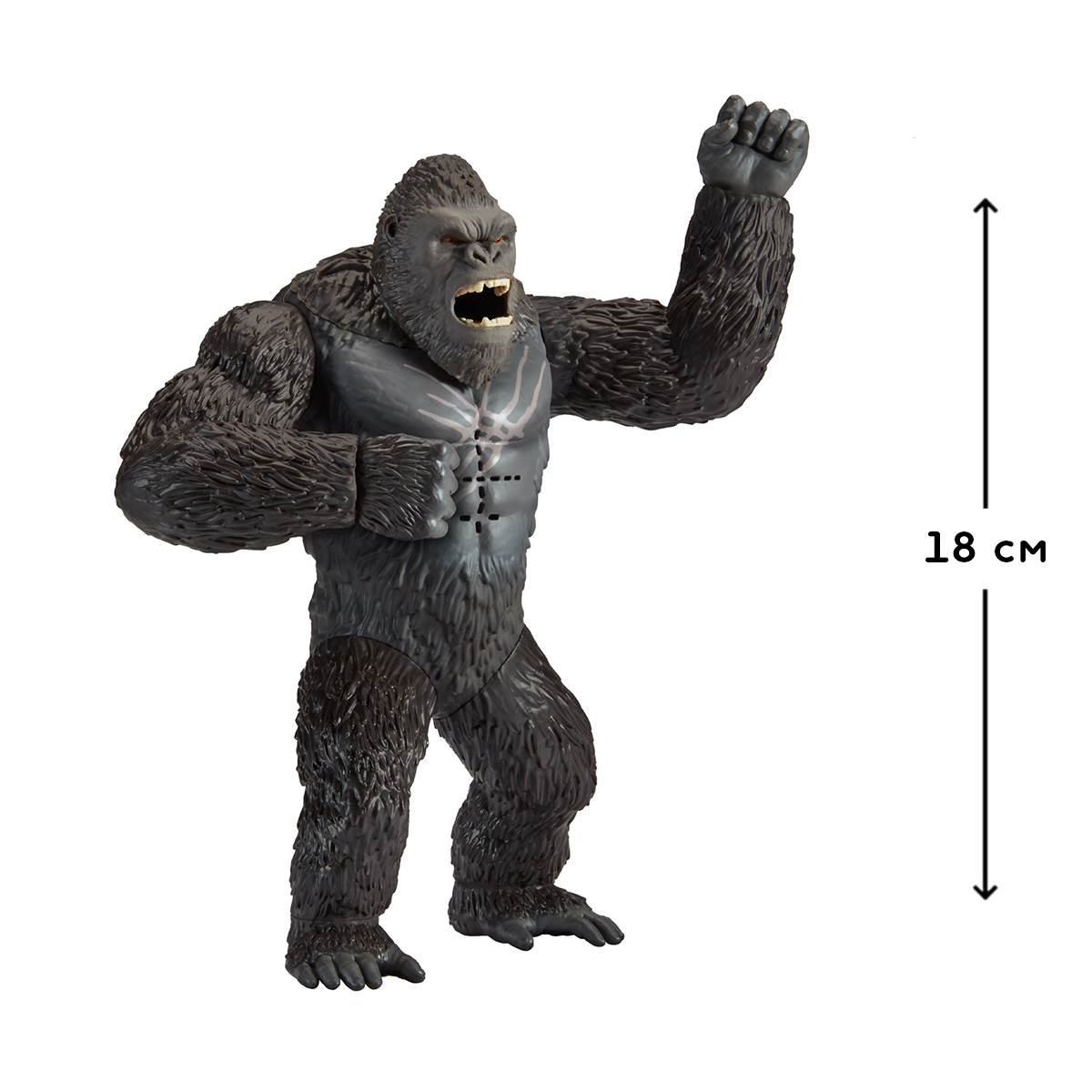 Фігурка Godzilla x Kong Конг з рухливими частинами тіла 18 см зі звуком — превʼю 2