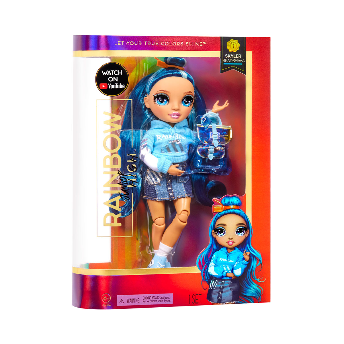 Лялька Rainbow High серії Junior Скайлер Бредшоу з аксесуарами — превʼю 3