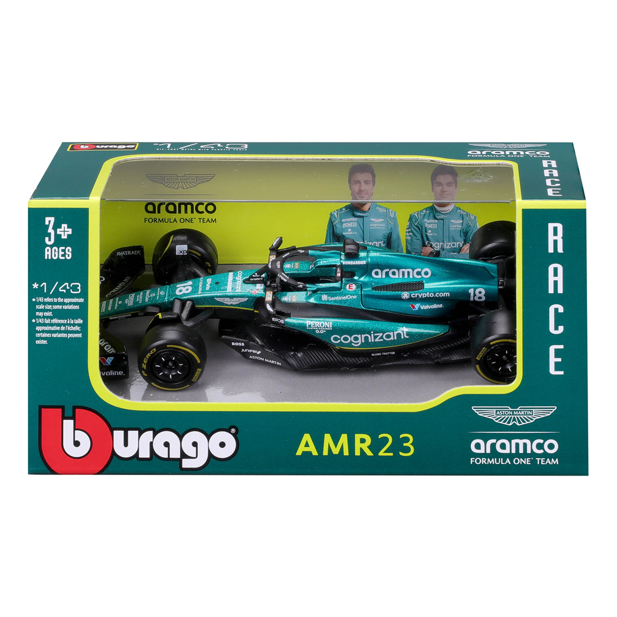 Автомодель Bburago Aston Martin AMR23 2023 1:43 — превʼю 3