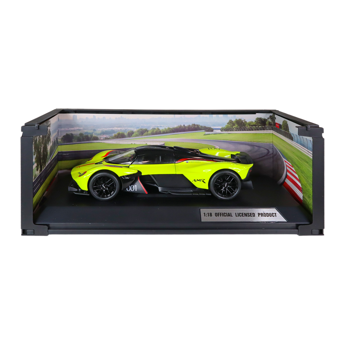 Автомодель Aston Martin Valkyrie Techno Drive 1:18 Жовта металева — превʼю 3