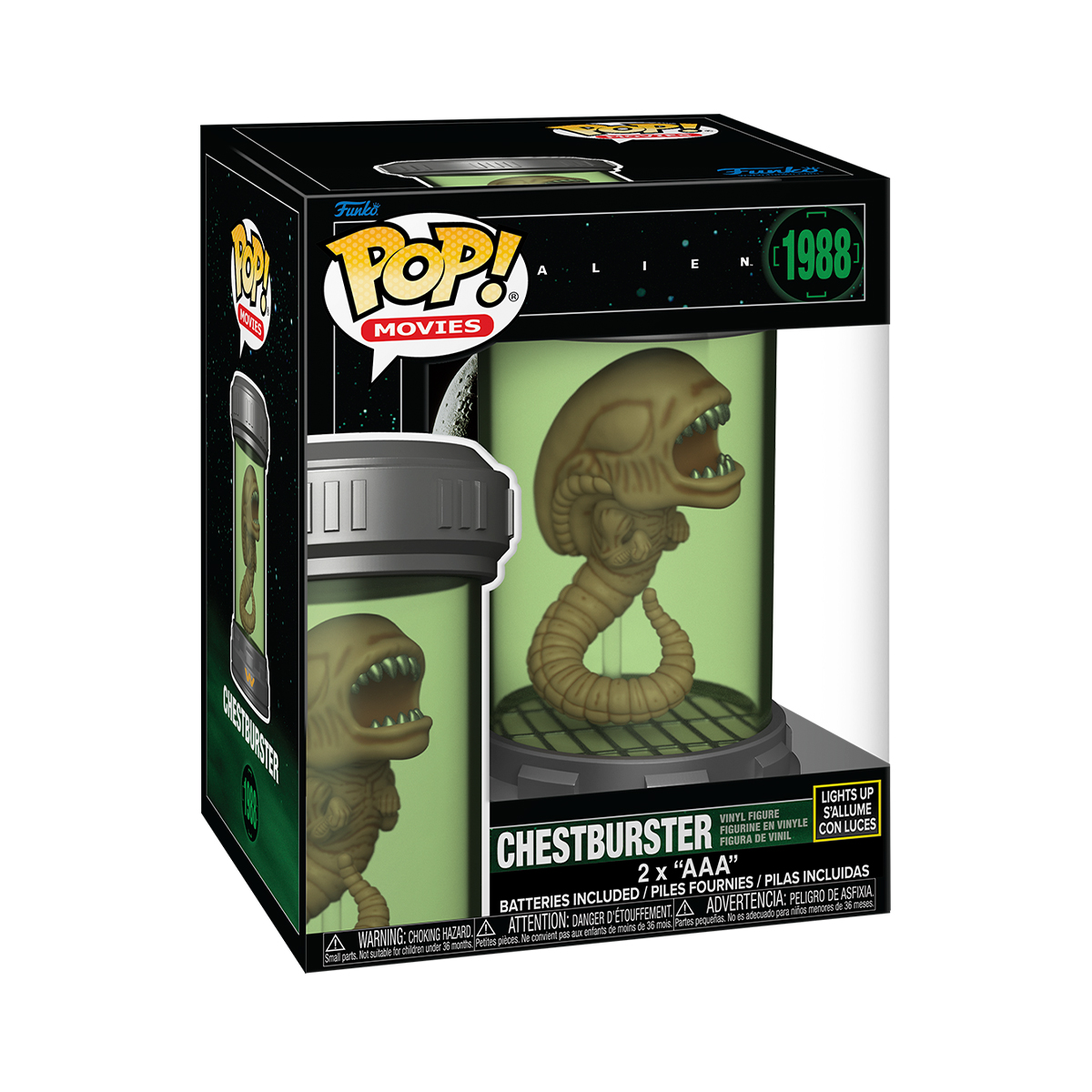 Колекційна ігрова фігурка Xenomorph Чужий Funko POP серія S2 з підсвіткою — превʼю 1