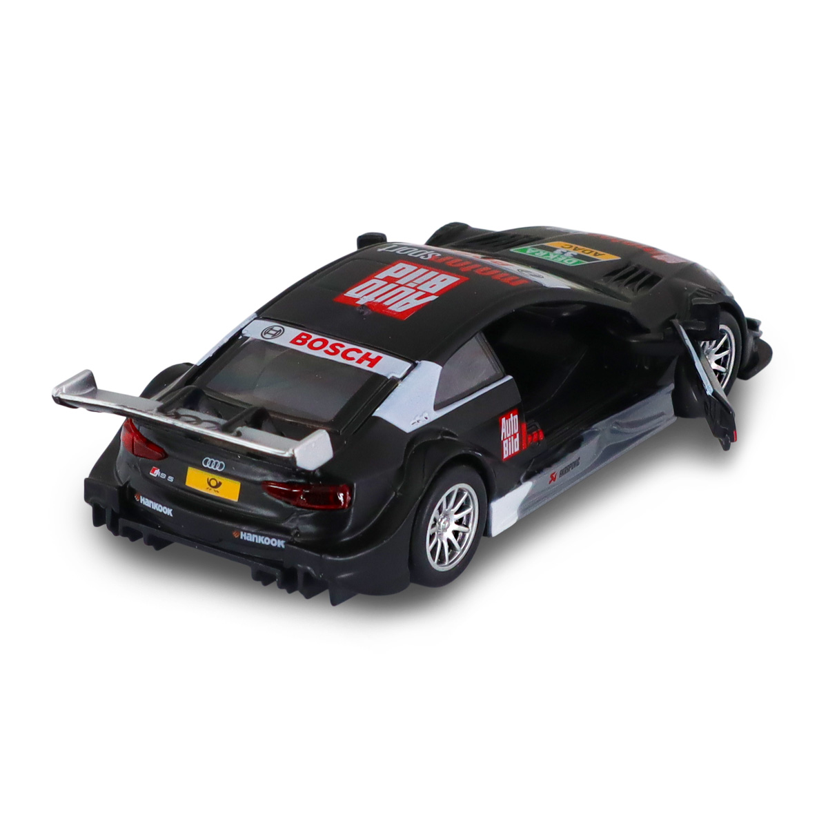 Автомодель TechnoDrive Audi RS 5 DTM 1:43 металева Чорна — превʼю 2