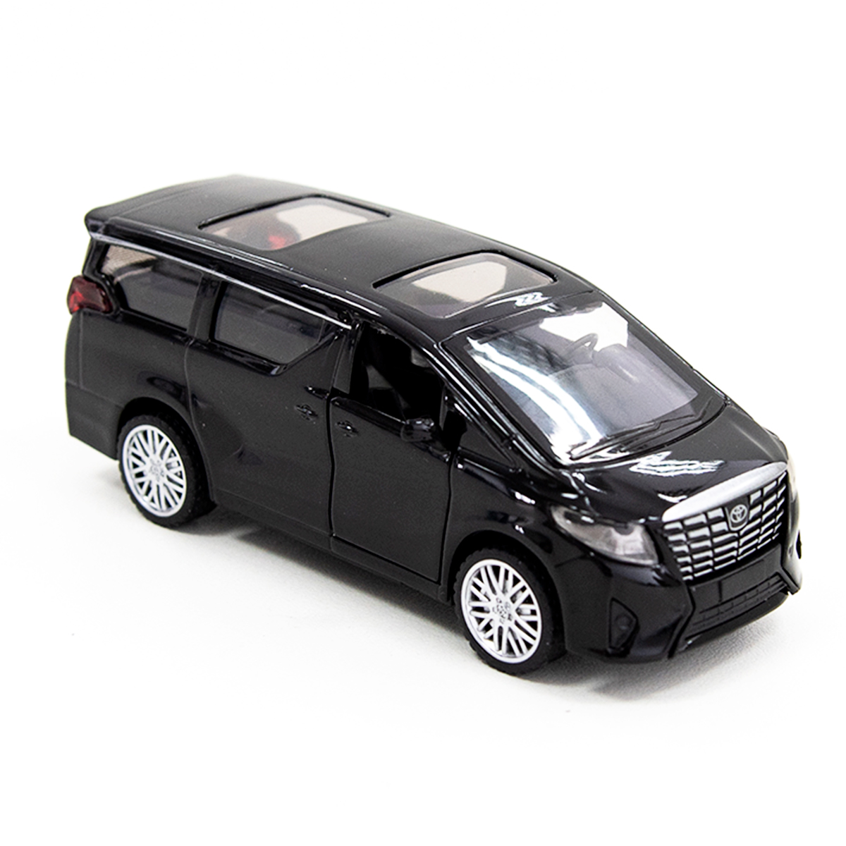 Автомодель Techno Drive Toyota Alphard металева Чорна — превʼю 10