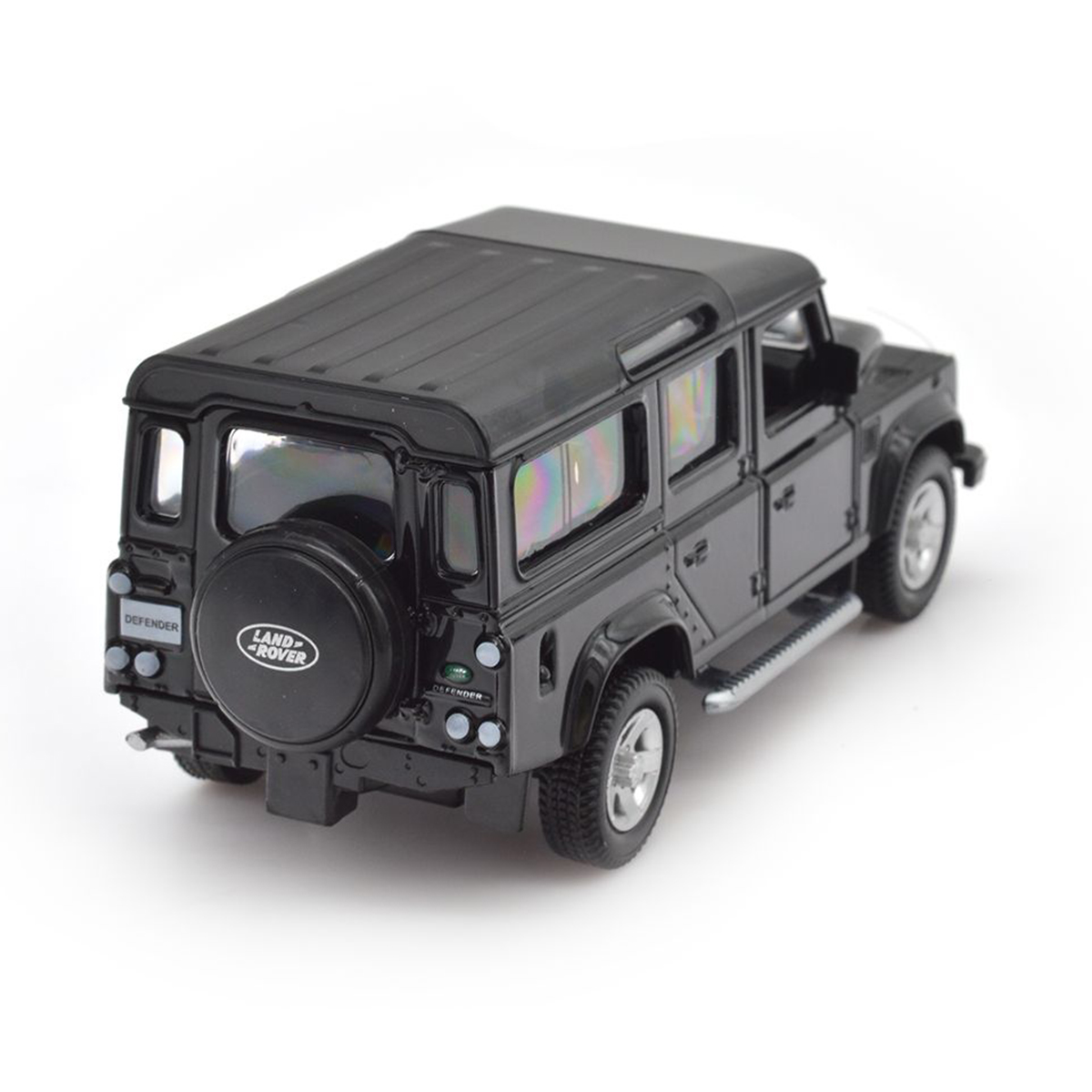 Автомодель Techno Drive Land Rover Defender 110 металева 1:32 Чорна — превʼю 6