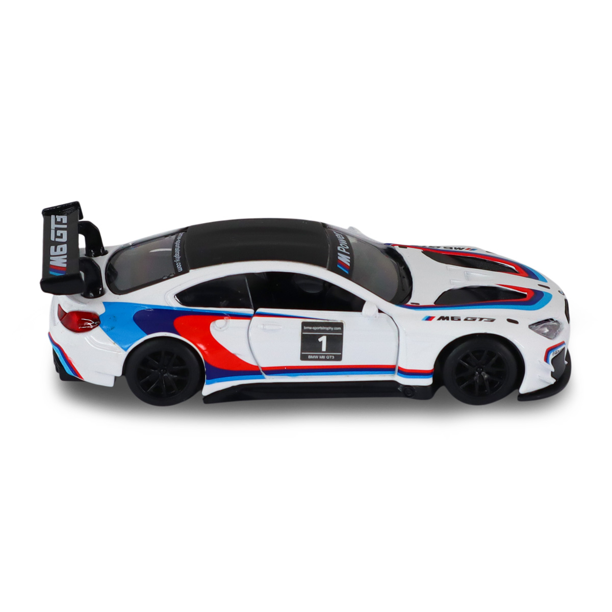 Автомодель BMW M6 GT3 Techno Drive металева 1:44 Біла — превʼю 12