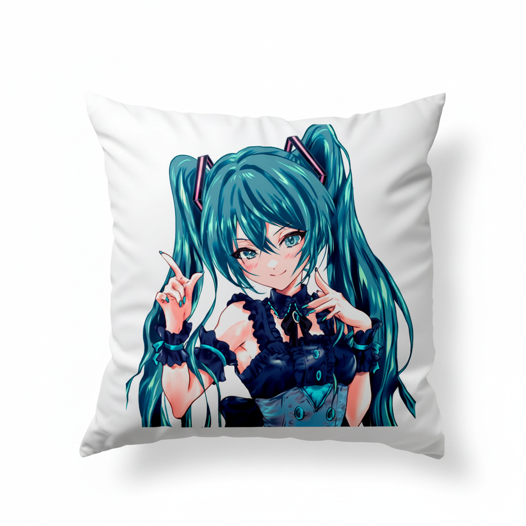 Подушка декоративна Vocaloid Hatsune Miku Міку Хацуне 35x35 см (32071)