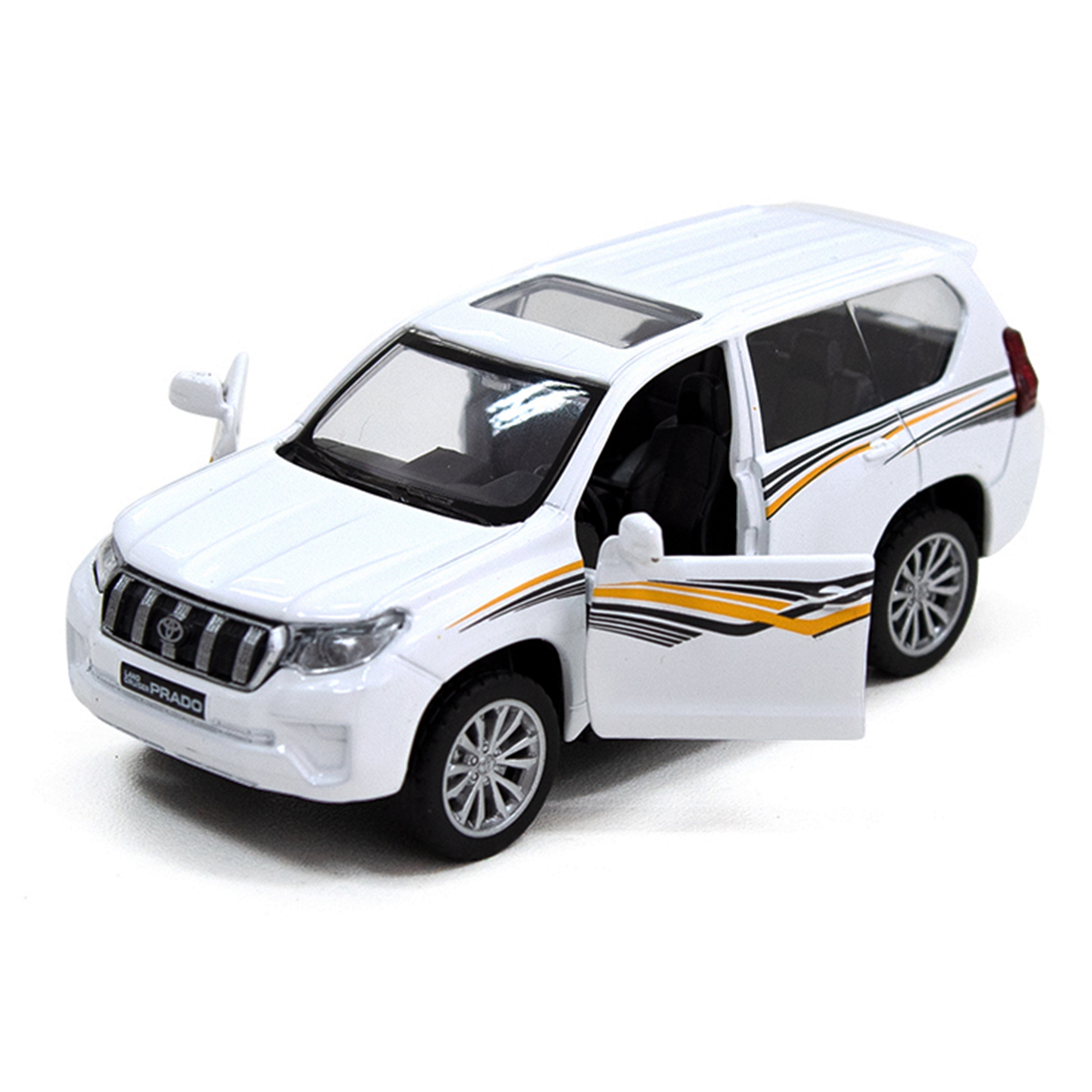 Автомодель Toyota Land Cruiser Techno Drive металева Біла — превʼю 11