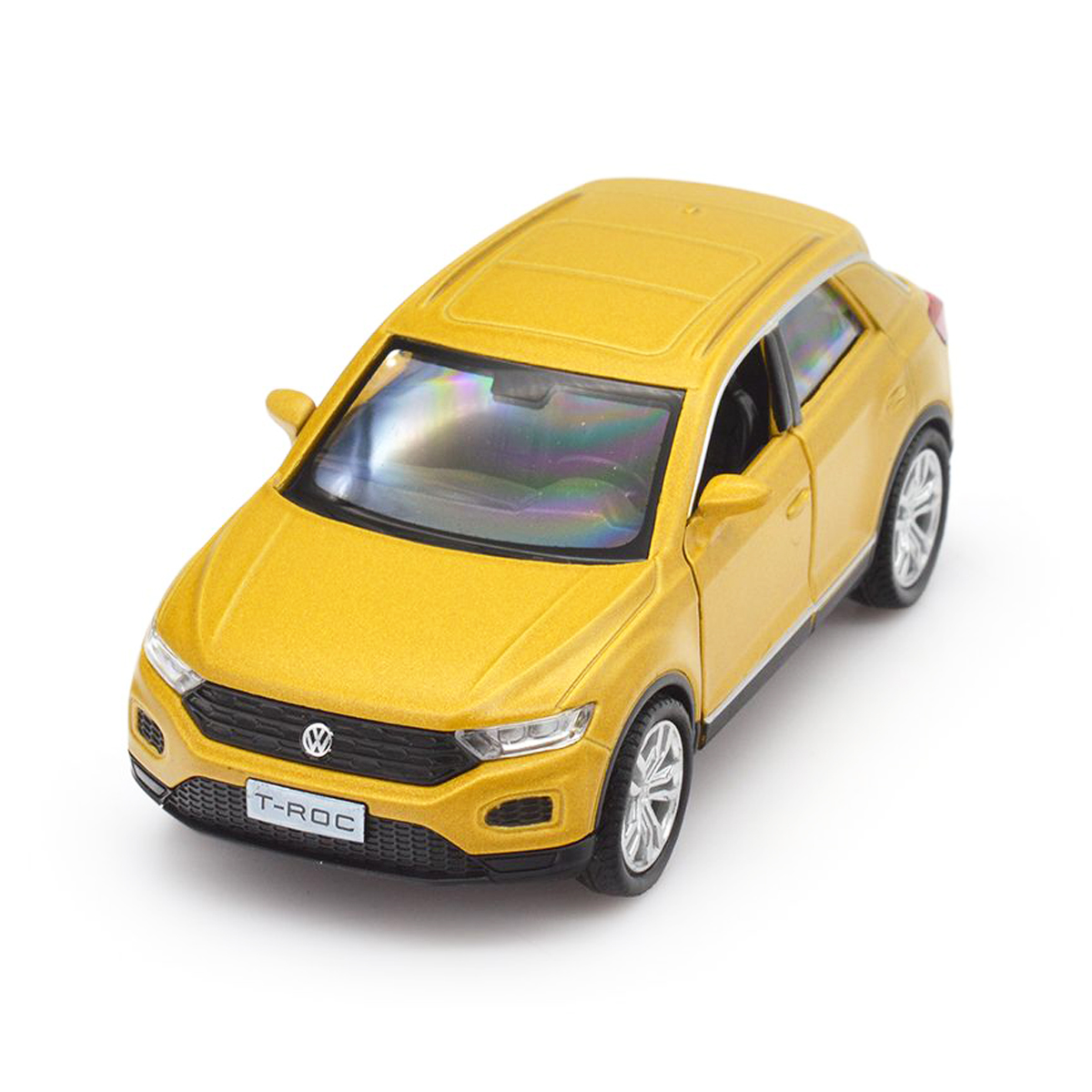 Автомодель Volkswagen T-Roc 2017 Techno Drive 1:32 металева Золотиста — превʼю 1