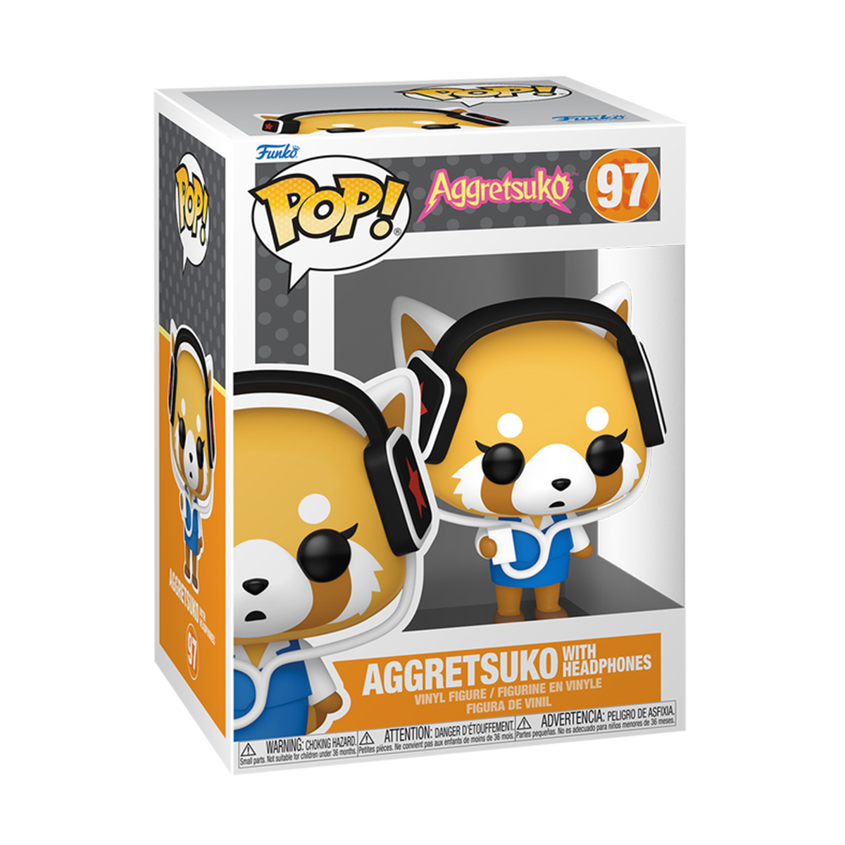 Ігрова фігурка Колекційна Funko POP Sanrio-Aggretsuko з навушниками Аніме — превʼю 1