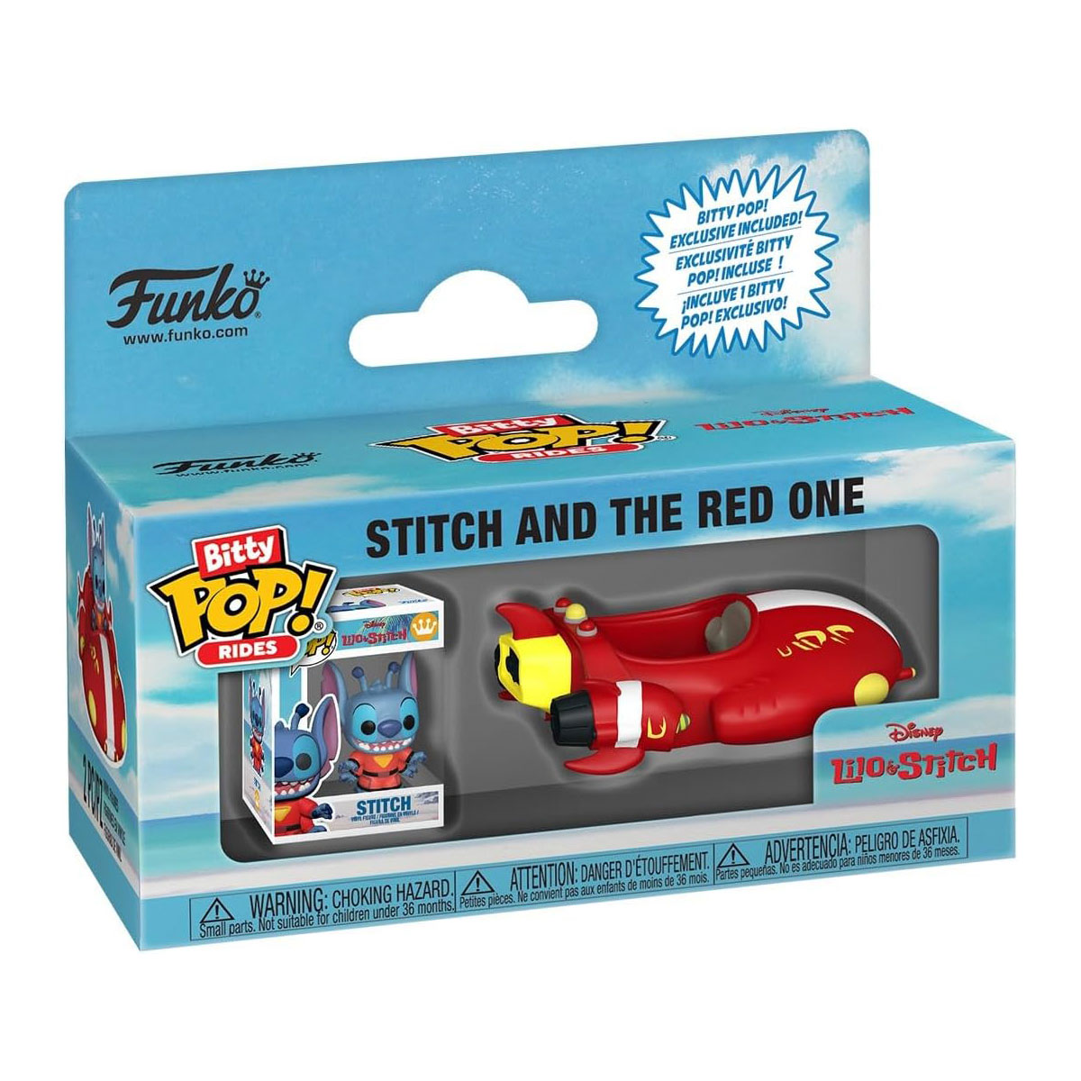 Фігурка Funko Bitty Pop Ride — Стіч (Stitch) — 3,3 см