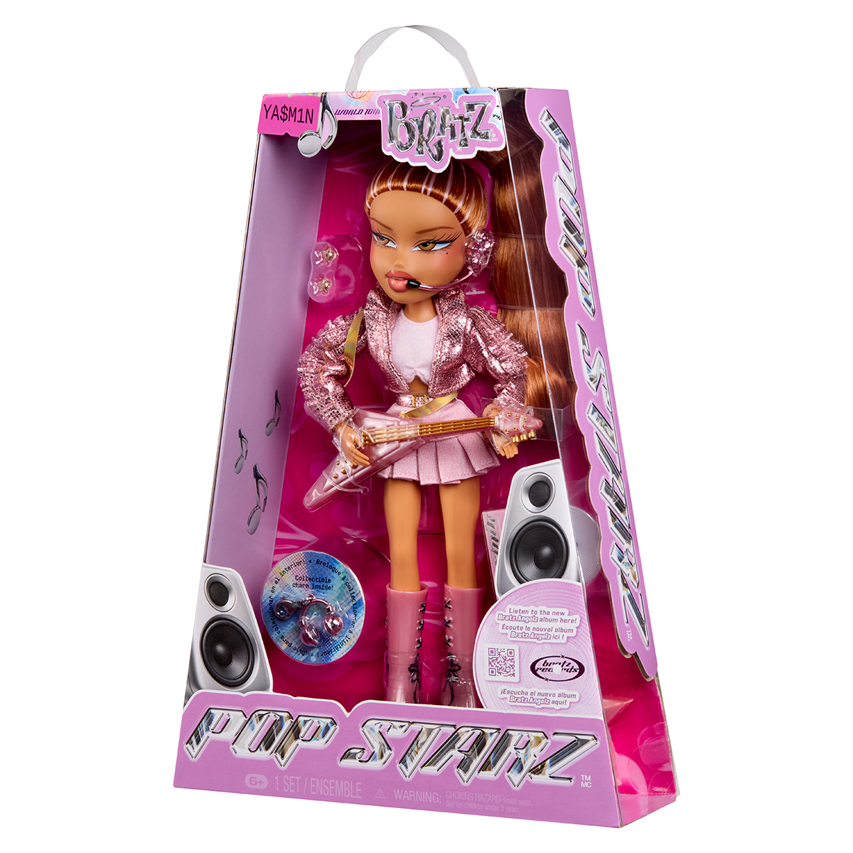 Лялька Bratz Pop Starz Ясмін 25 років з музичними аксесуарами — превʼю 3