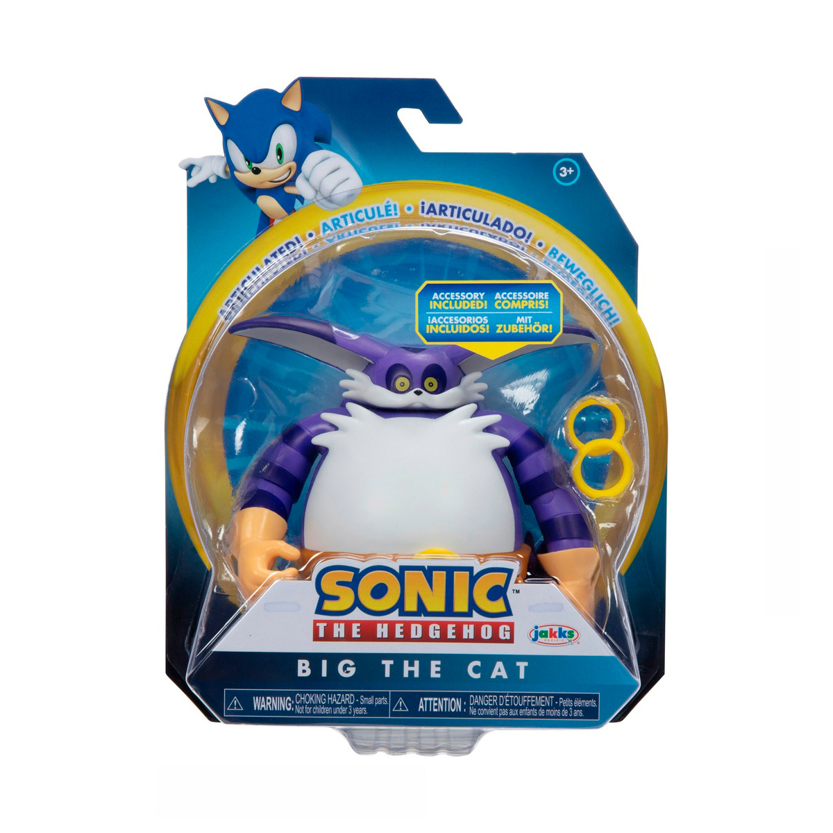 Ігрова фігурка Sonic the Hedgehog Кіт Біг 10 см з аксесуаром — превʼю 1