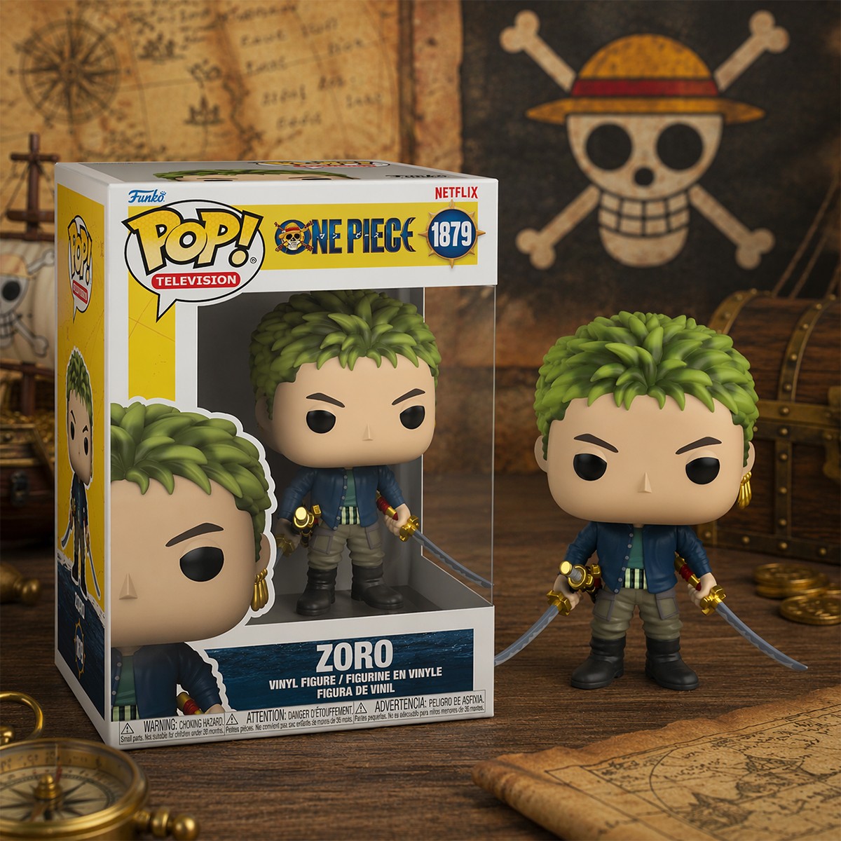 Колекційна ігрова фігурка Funko POP One Piece Ван Піс - Roronoa Zoro Зоро — превʼю 3