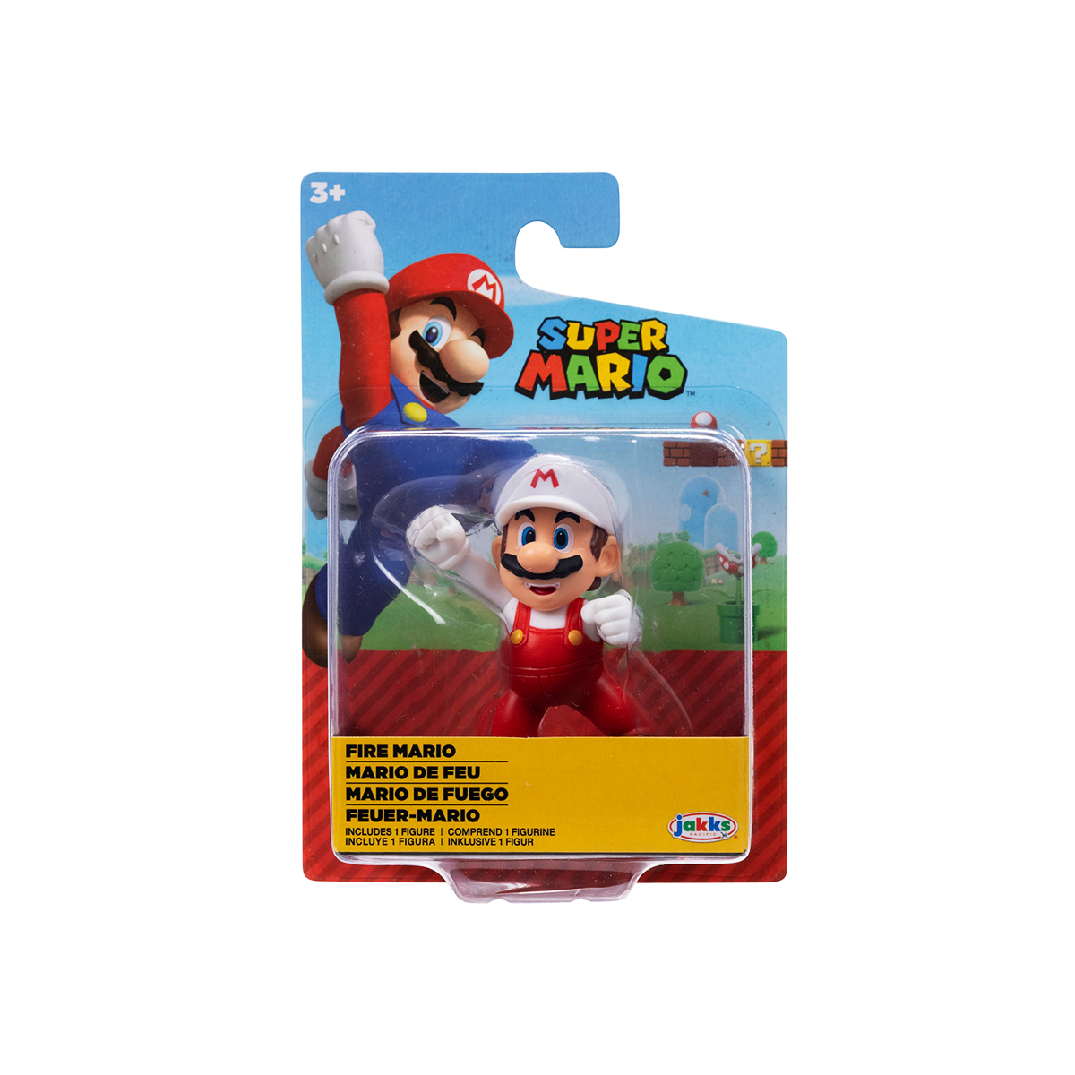 Фігурка ігрова Super Mario Вогняний Маріо з артикуляцією 6 см