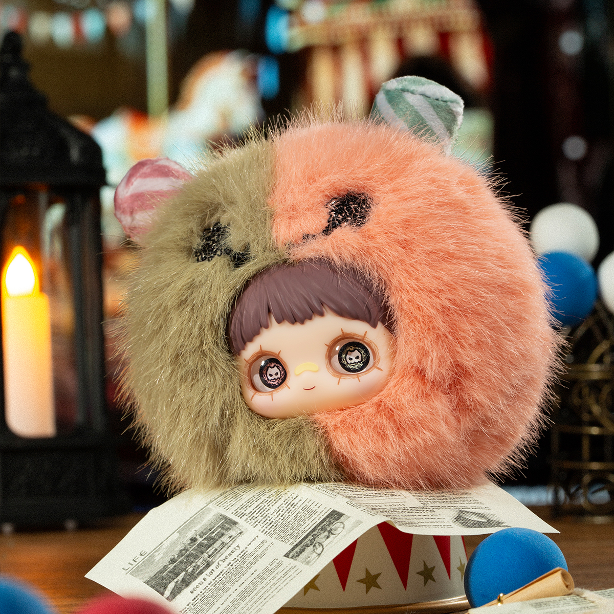 М'яка іграшка POP TOP Hi TOY – MayMei Шалений цирк – Кільце – Кольорова — превʼю 5