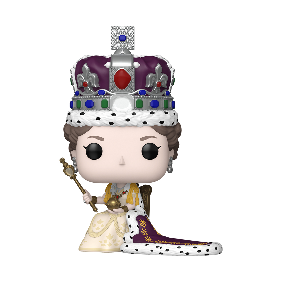 Колекційна ігрова фігурка Funko POP - Queen Elizabeth II Coronation Багатоколірний — превʼю 2