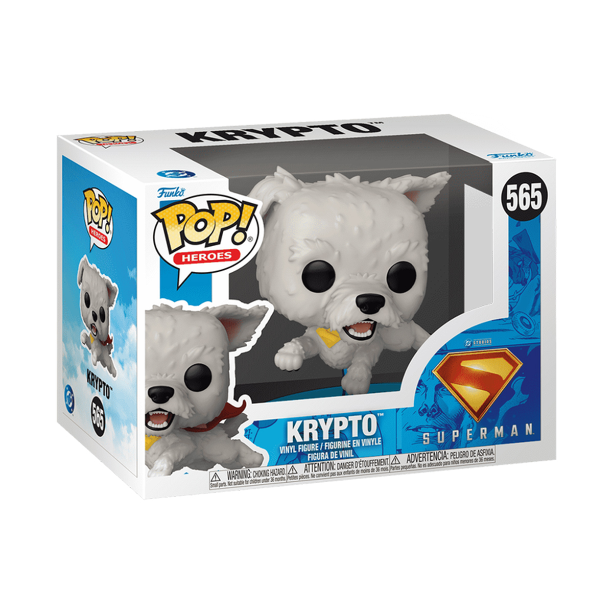 Колекційна ігрова фігурка Funko Pop DC - Krypto the Superdog Білий — превʼю 1