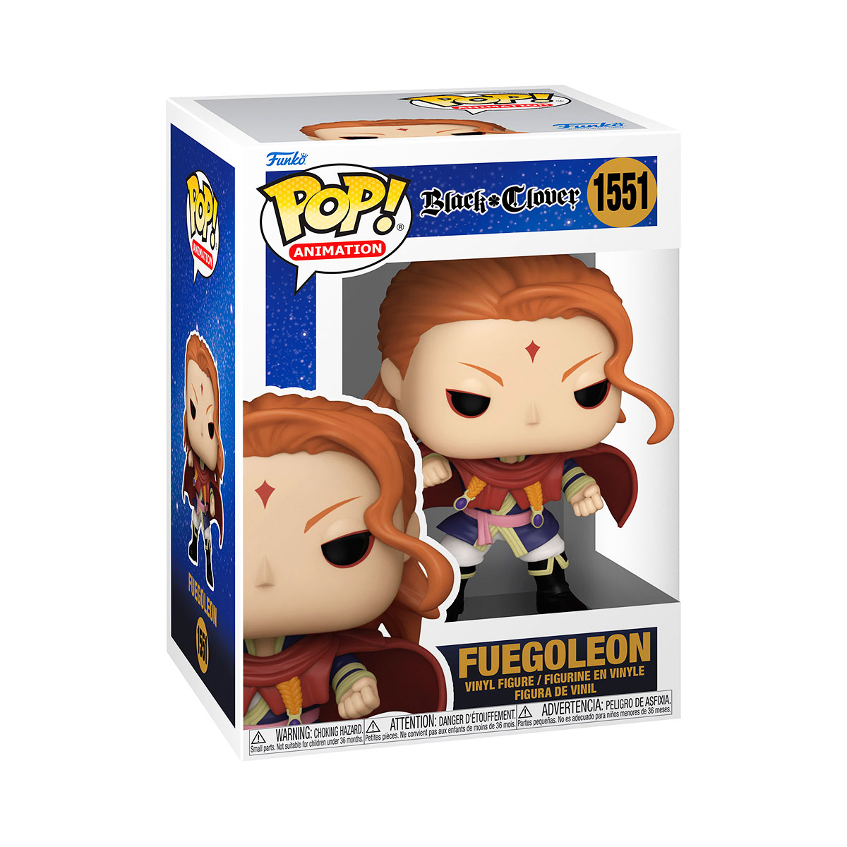 Колекційна ігрова фігурка Funko POP Black Clover Fuegoleon Чорна Конюшина — превʼю 1