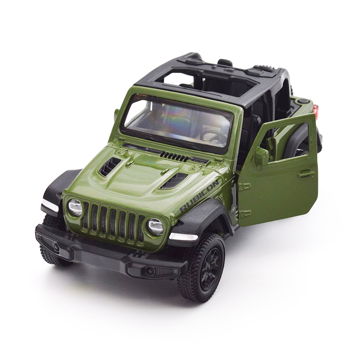 Автомодель Jeep Wrangler Rubicon 2021 Techno Drive 1:32 металева Зелена — превʼю 9