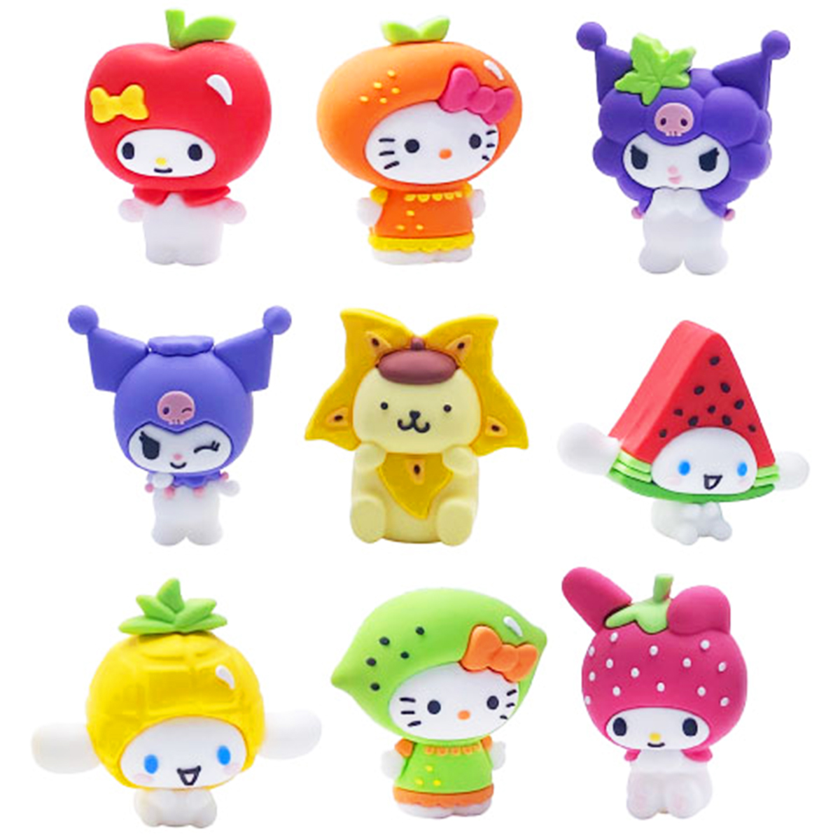 Фігурка-сюрприз Hello Kitty Cool Things Тутті-Фрутті 65 мм 9 шт — превʼю 2