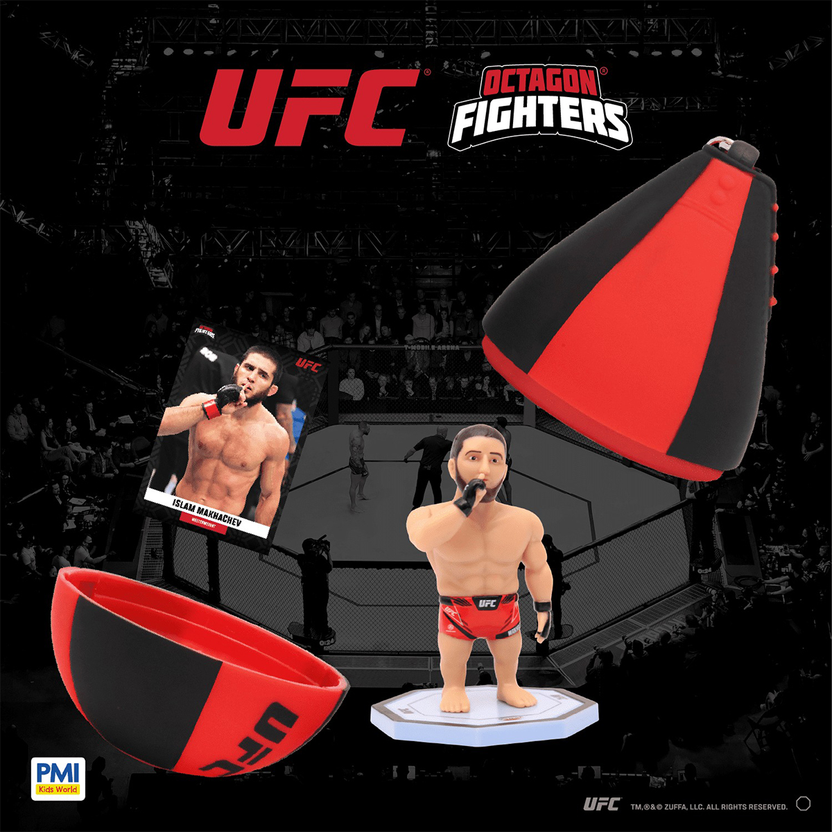 Ігровий набір з колекційною фігуркою UFC Спідбол 8 см для фанатів боїв — превʼю 6