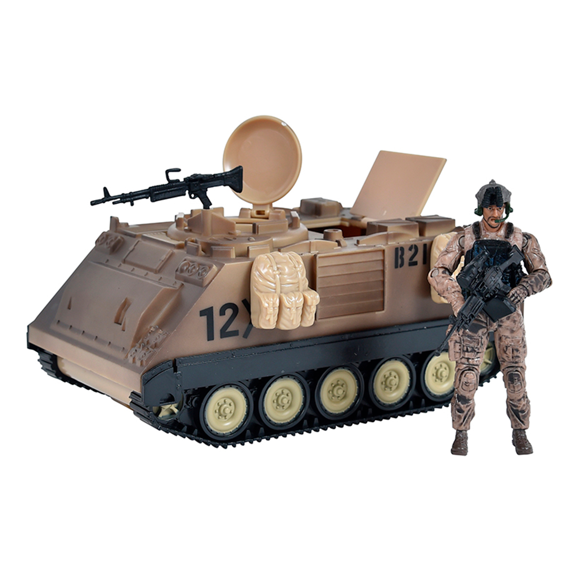 Ігровий набір бронетранспортер Elite Force M113 з фігуркою військового Green — превʼю 2