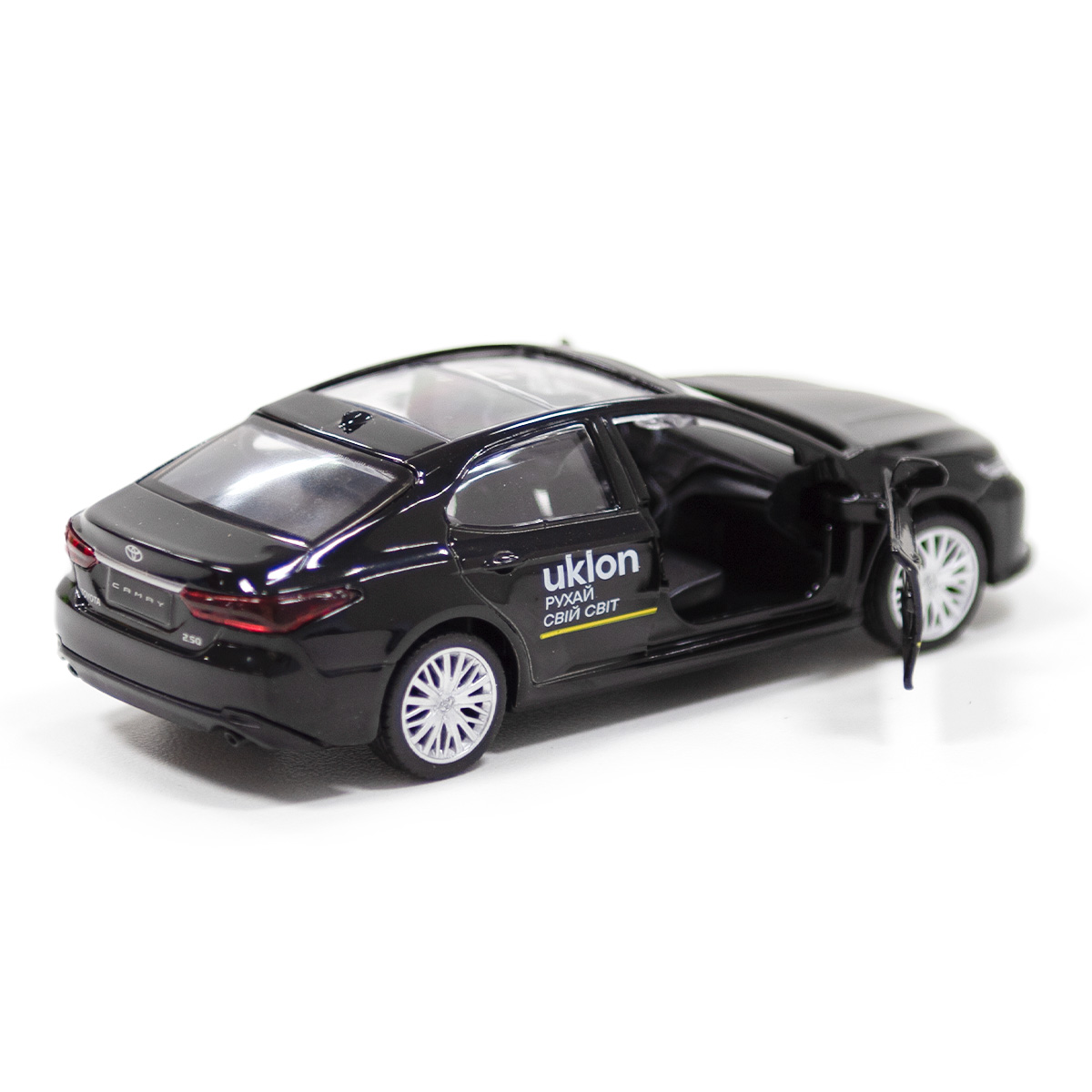 Автомодель Techno Drive Toyota Camry Uklon металева Чорна — превʼю 10