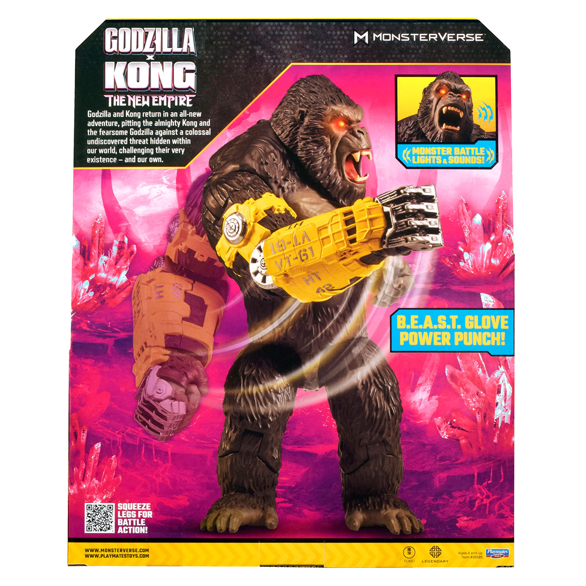 Фігурка Godzilla x Kong Конг з мегапотужним ударом світло звук 33 см — превʼю 9
