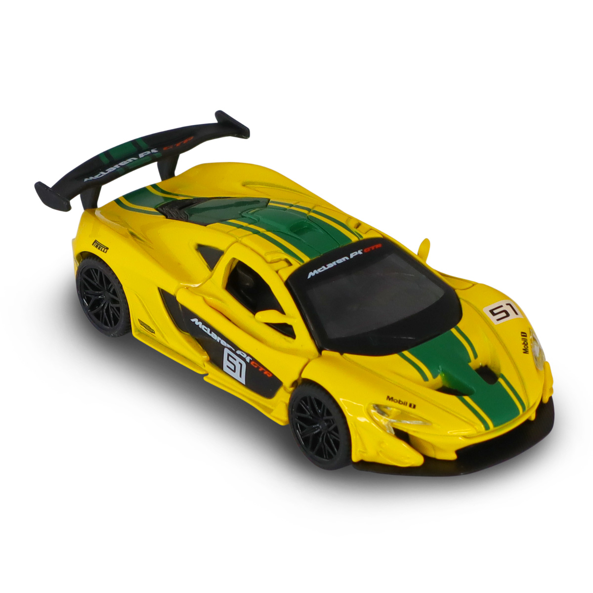 Автомодель Techno Drive McLaren P1 металева 1:43 Жовта — превʼю 13