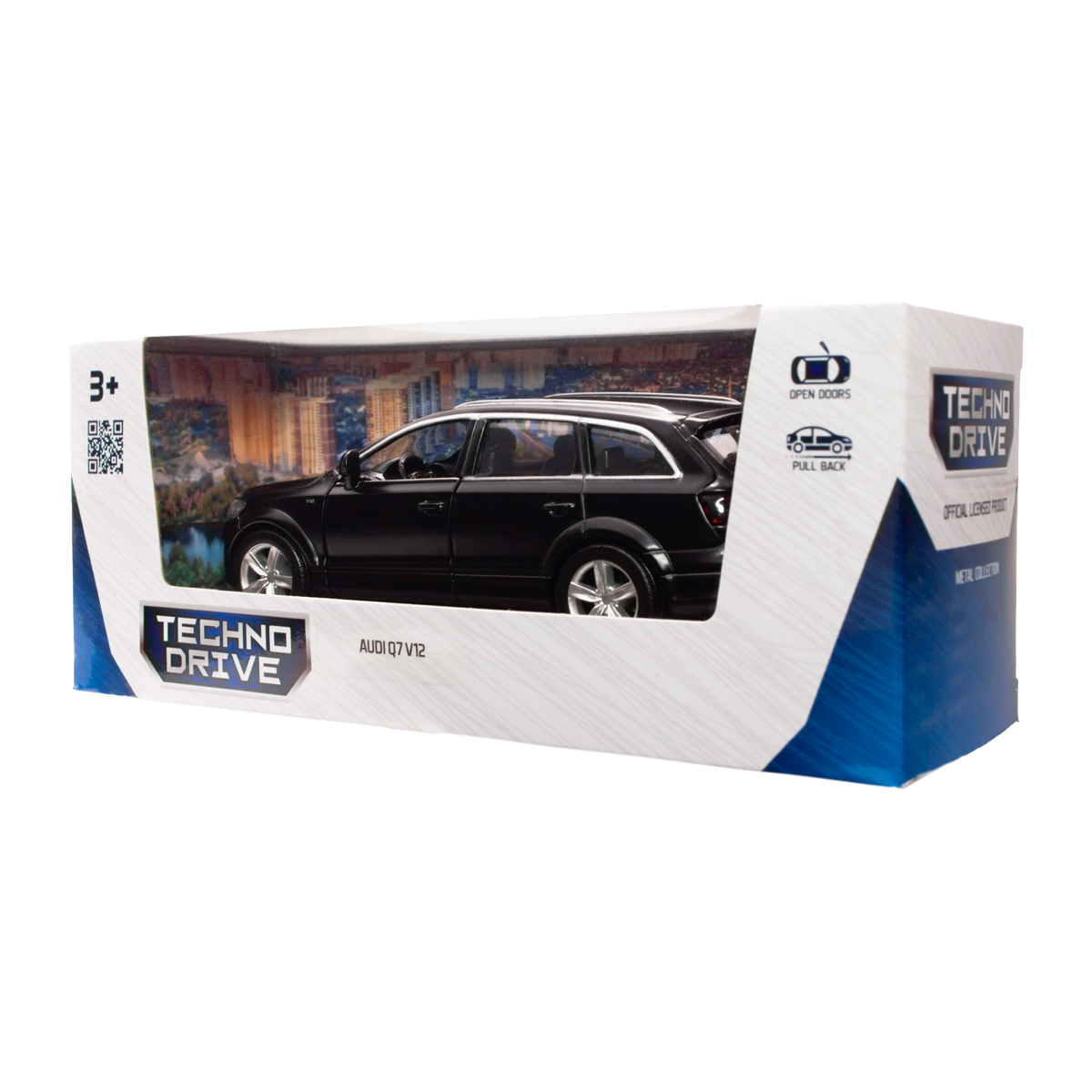 Автомодель Techno Drive Audi Q7 V12 металева 1:40 Чорна — превʼю 4