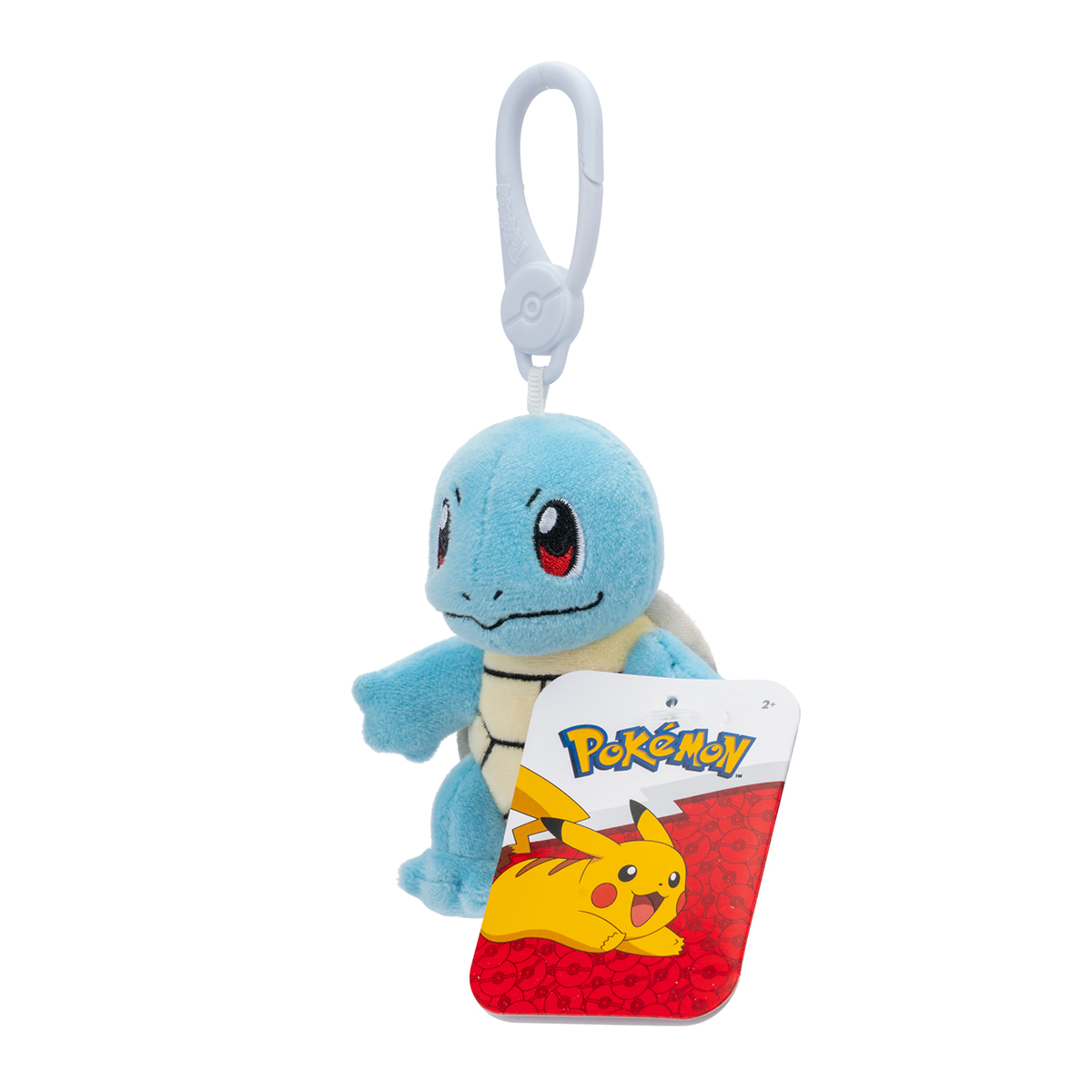 М'яка іграшка The Pokemon Company – Сквіртл (Squirtle) – на кліпсі W11 — превʼю 5