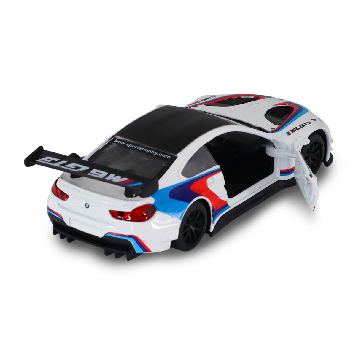 Автомодель BMW M6 GT3 Techno Drive металева 1:44 Біла — превʼю 2