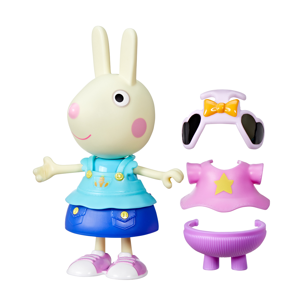 Ігровий набір Peppa Figurines Одягни Ребекку дитячий 15 cm з аксесуарами
