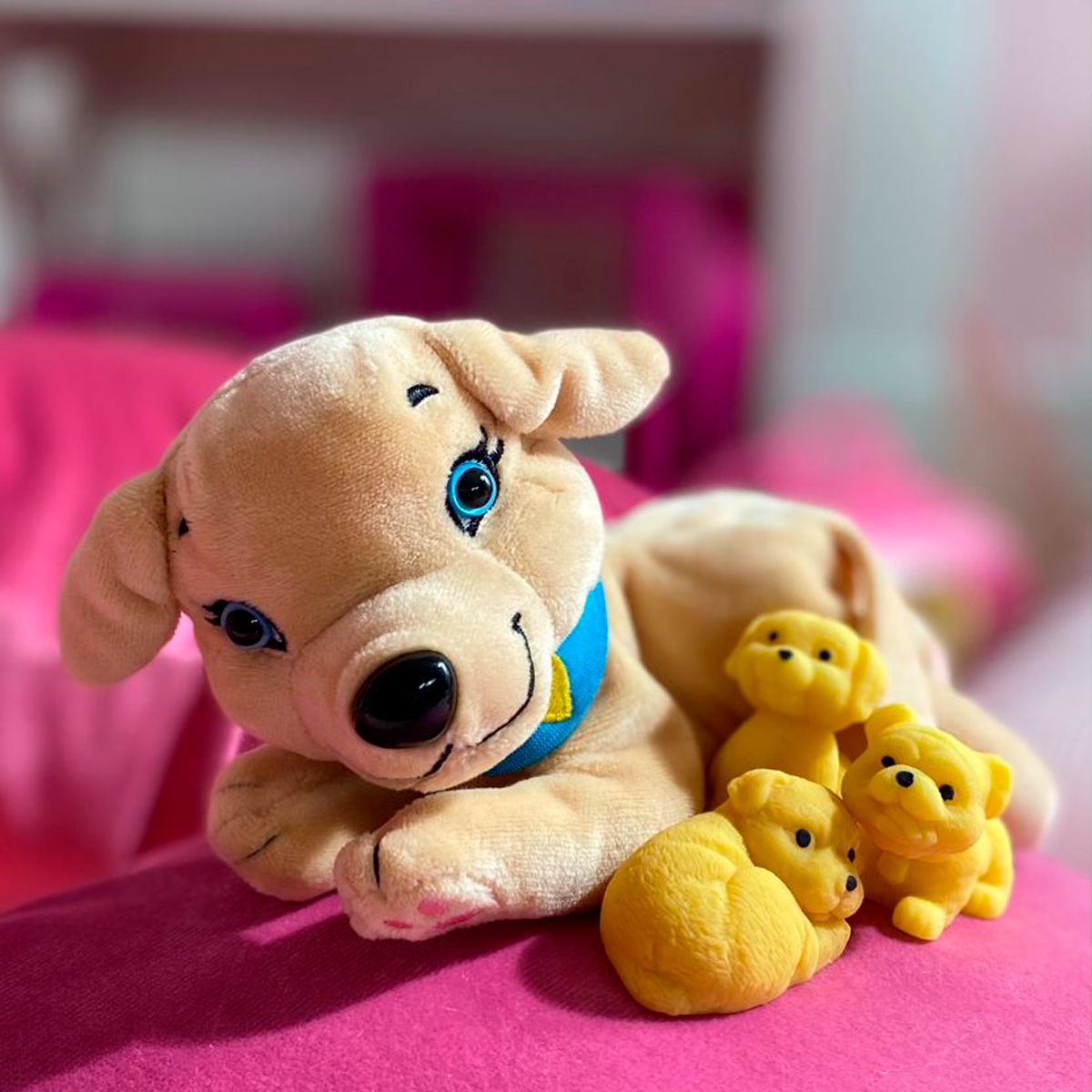 М'яка іграшка Собачка мама з сюрпризом — Dog Mom with Surprise — 25 см — превʼю 6