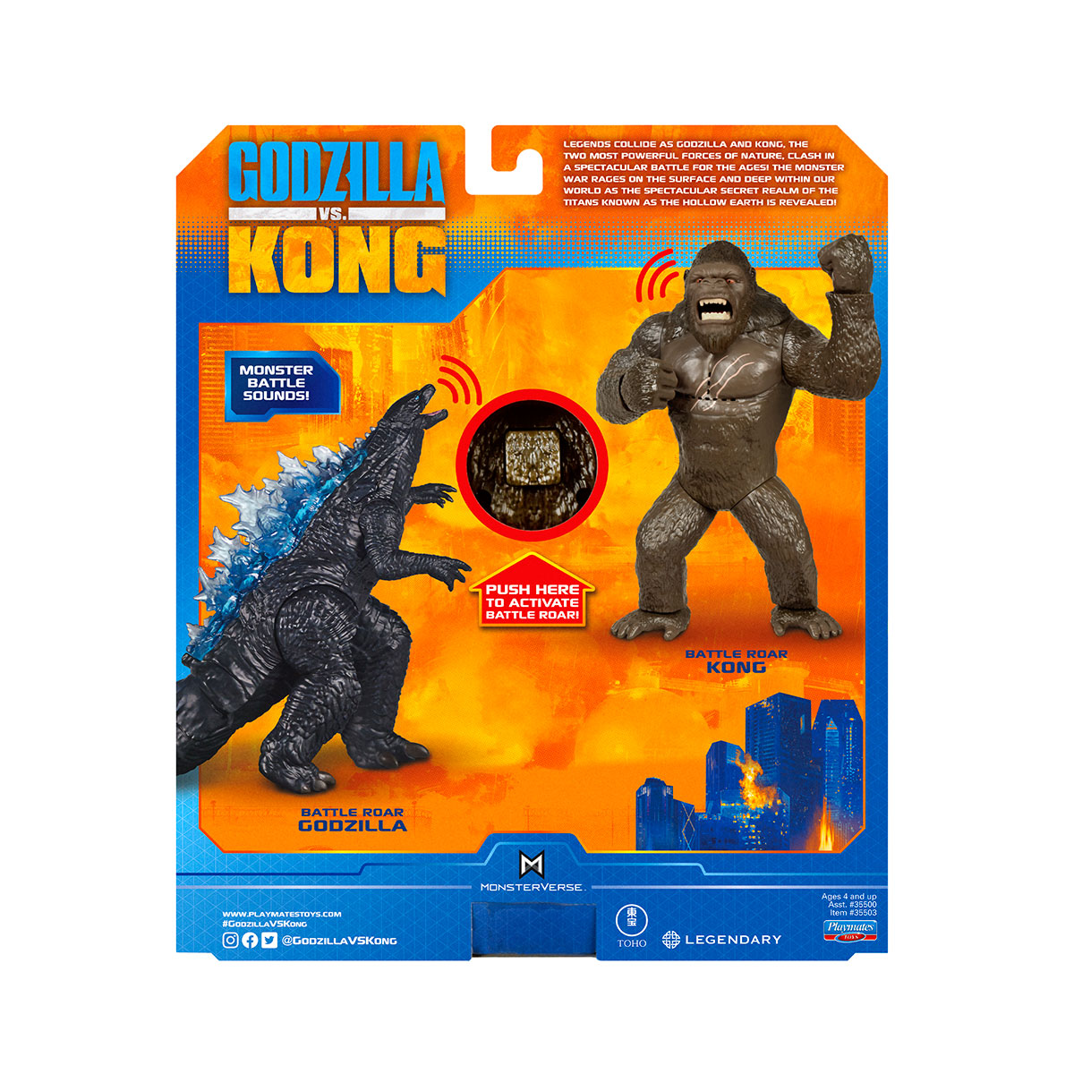 Фігурка Godzilla vs. Kong Конг делюкс 17 см зі звуковими ефектами — превʼю 8