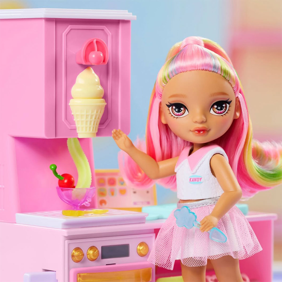 Ігровий набір для ліплення з лялькою Rainbow High Кондитерська Кенді 15 см — превʼю 11