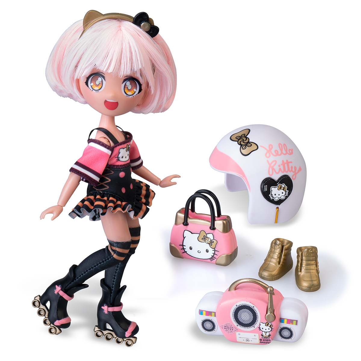 Ігровий набір лялька Hello Kitty Золота Ролер Діва 4SF Manga Dolls 19,5 см — превʼю 2