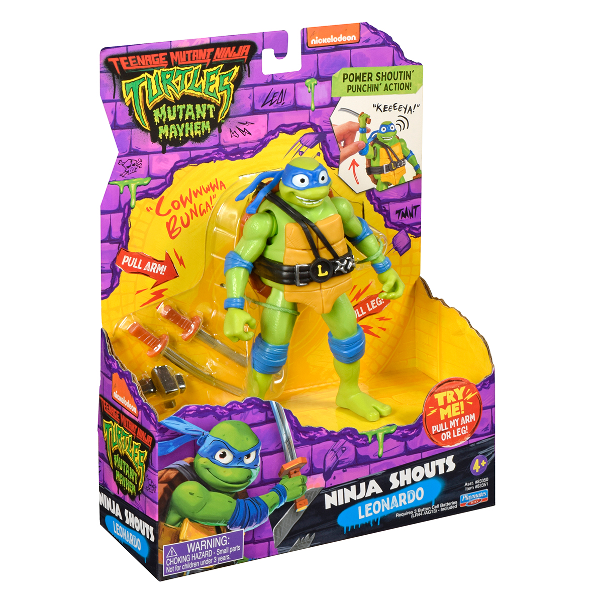 Ігрова фігурка TMNT Леонардо Mutant Mayhem зі звуком 14 см — превʼю 7