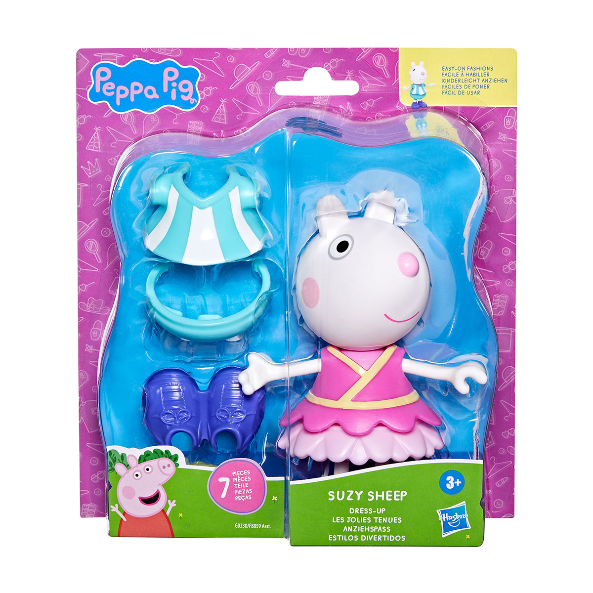 Ігровий набір дитячий Peppa Figurines Одягни Сюзі 15 см з аксесуарами — превʼю 2
