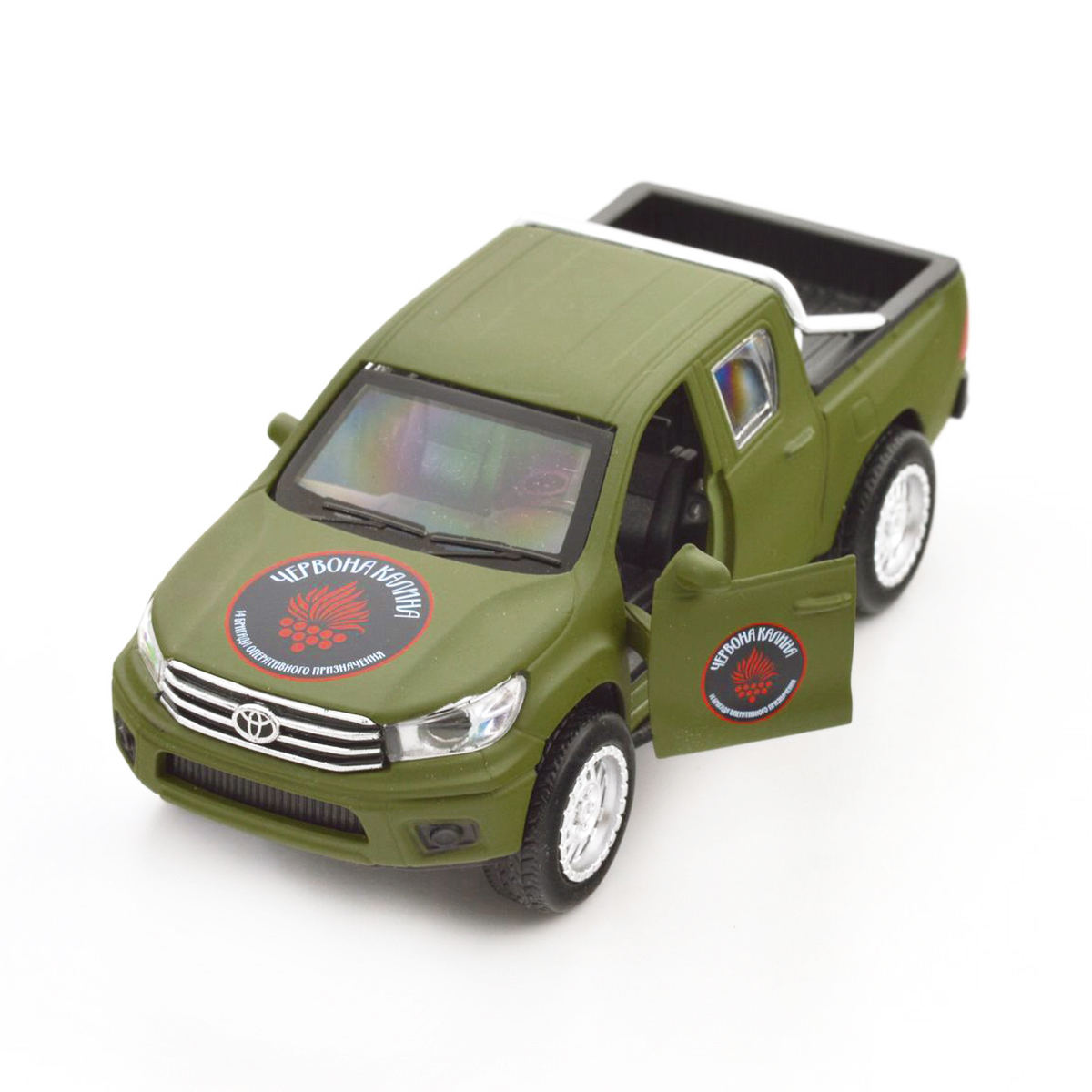 Автомодель TechnoDrive Toyota Hilux Червона калина 1:40 металева — превʼю 16