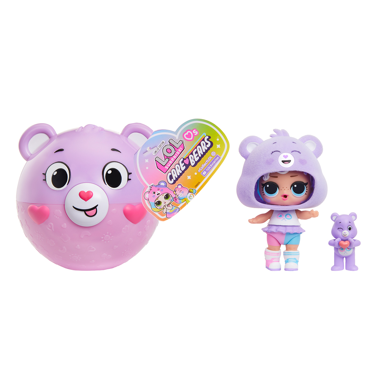 Лялька LOL Surprise Loves Care Bears з сюрпризами 7 в 1 — превʼю 1